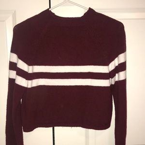 Maroon Mock Neck Sweater